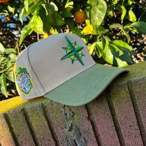 SEATTLE MARINERS SNAPBACK HAT CURVED BILL